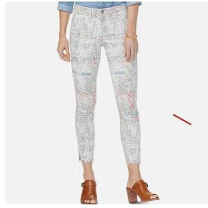 NYDJ Ami Skinny Lift Tuck Print Jeans Pants Women’s 10